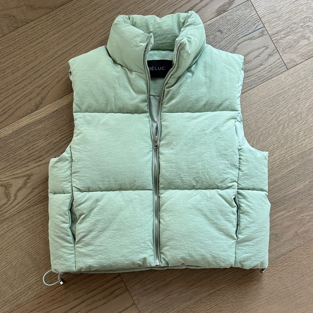Deluc Mint Green Puffer Vest